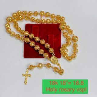 18K Saudi Gold rosary necklace