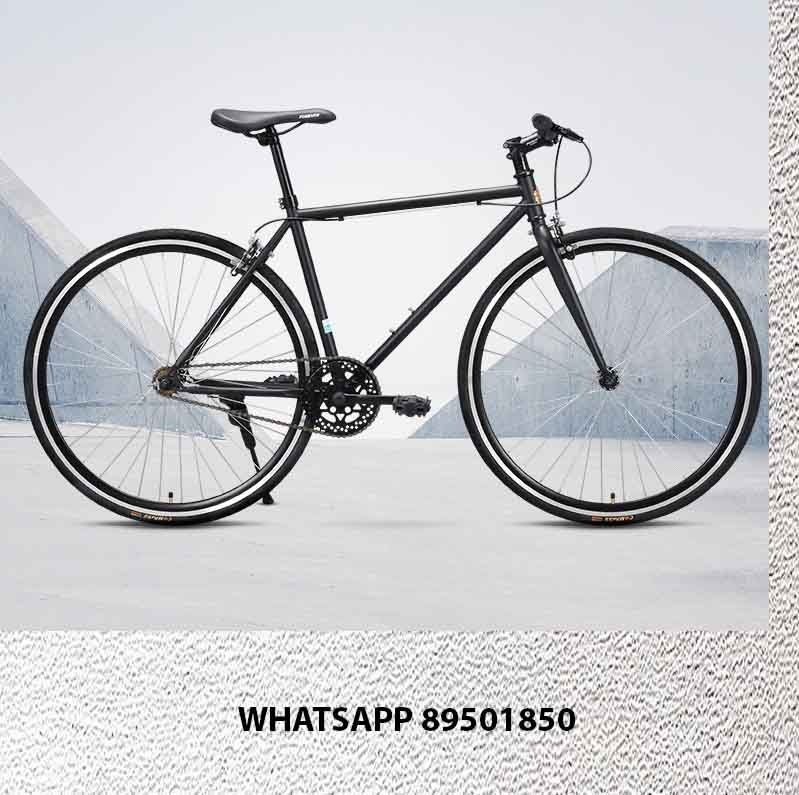 26 Inch 1 Speed Fixie Bicycle Black Silver Stylish Fixed Gear Bike for Effortless City Riding Sports Equipment Bicycles Parts Bicycles on Carousell