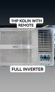 2NDHAND AIRCON 1HP KOLIN WITH REMOTE FULL INVERTER