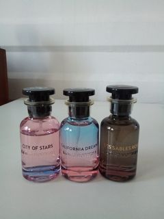 3 Louis Vuitton City of Stars, California Dream, Les Sables Roses 30ml perfume bundle