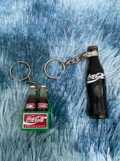 4 Pack COCA COLA Mini Bottle and Coke Bottle Keychain