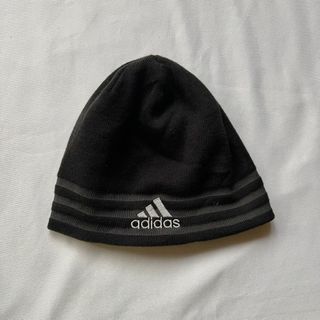 Adidas Climawarm Men's Beanie Hat Cap Black Gray Striped Knit