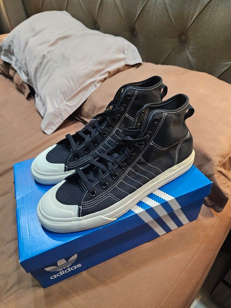 ADIDAS NIZZA HI RF SIZE 47 1/3, sepatu size 47, Fesyen Pria
