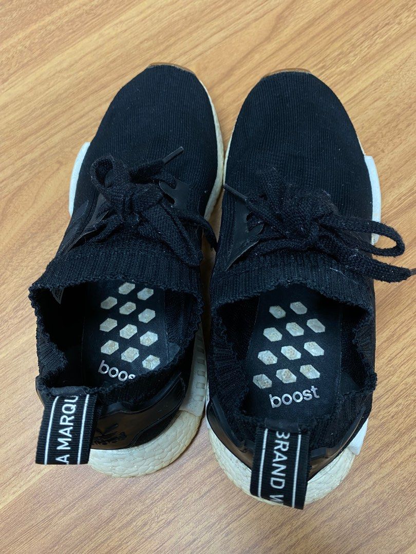 ADIDAS ORIGINALS NMD R1 ORIGINAL BOOST RUNNER PRIMEKNIT BLACK GUM CORE BLACK COREBLACK GUM Size 39 JP24.5 Carousell