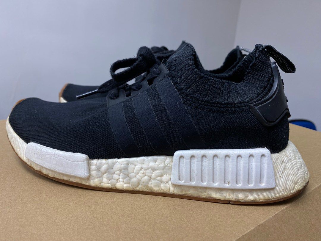ADIDAS ORIGINALS NMD R1 ORIGINAL BOOST RUNNER PRIMEKNIT BLACK GUM CORE BLACK COREBLACK GUM Size 39 JP24.5 Carousell