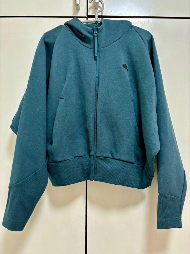 Adidas hoodie jacket and pants, Legend Ivy (Jacket pants