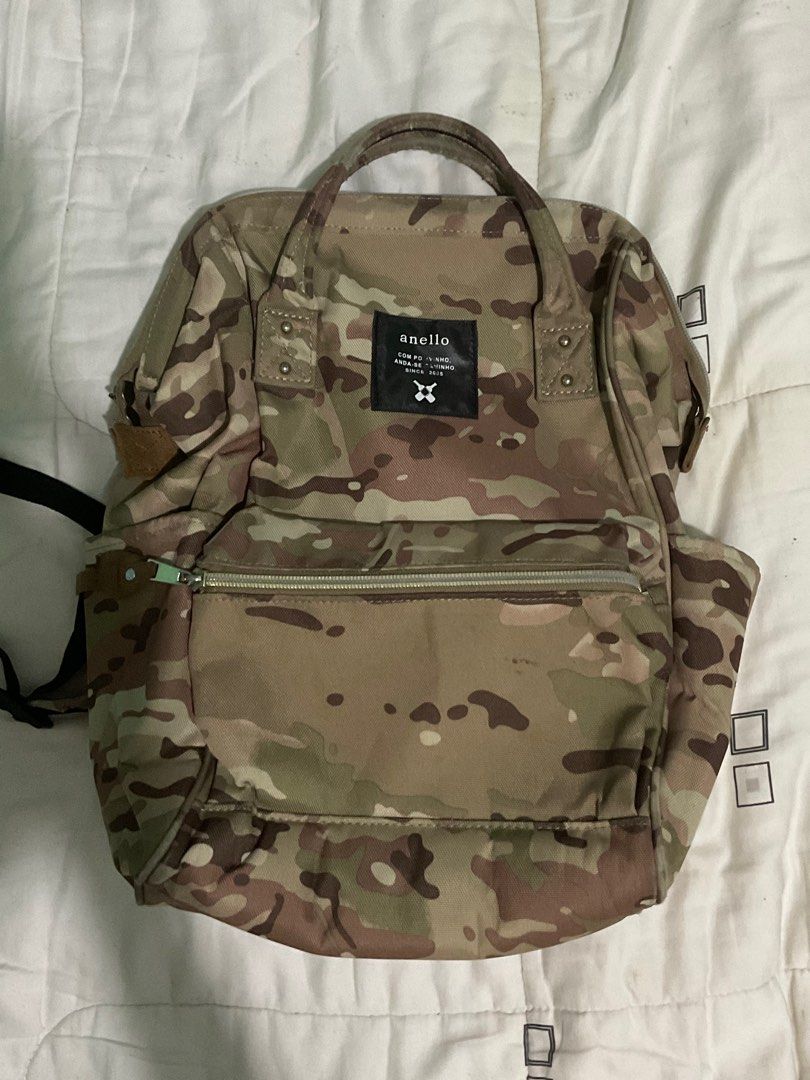 anello camo mini backpack Polyester Backpack, Camouflage, Mini, (AT-B0197B) Fashion which is available in a variety of colour and patterns Anello Camo Bag, Women's Fashion,