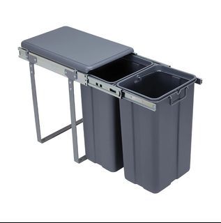 Anko 2 Section Under the Sink Pull Out Bin, Pull-Out Trash Bin