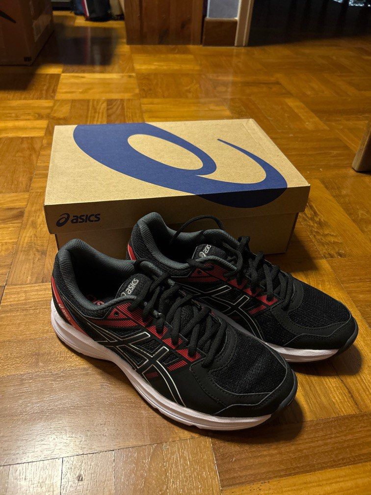 Asics Gel Jolt black classic red running shoes Men s Fashion Footwear Sneakers on Carousell