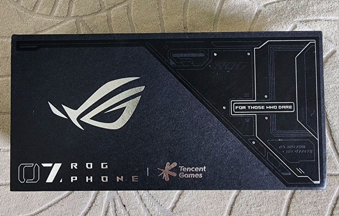 Asus ROG Phone 7 (Category: Asus) located in Taguig. Submitted by sophialikestoshop (Listing ID 1309574466, Image 1). Description: ROG Phone 7 Phantom Black 256GB 12GB tencent edition Global rom Purchased: December 2023 Only used to play PUBG. Body super kinis. LCD has crack on the lower right hand corner of the screen. No issues for usability/was still playing even with the Crack. inclusions: Phone, box with manual stickers packaging, original c