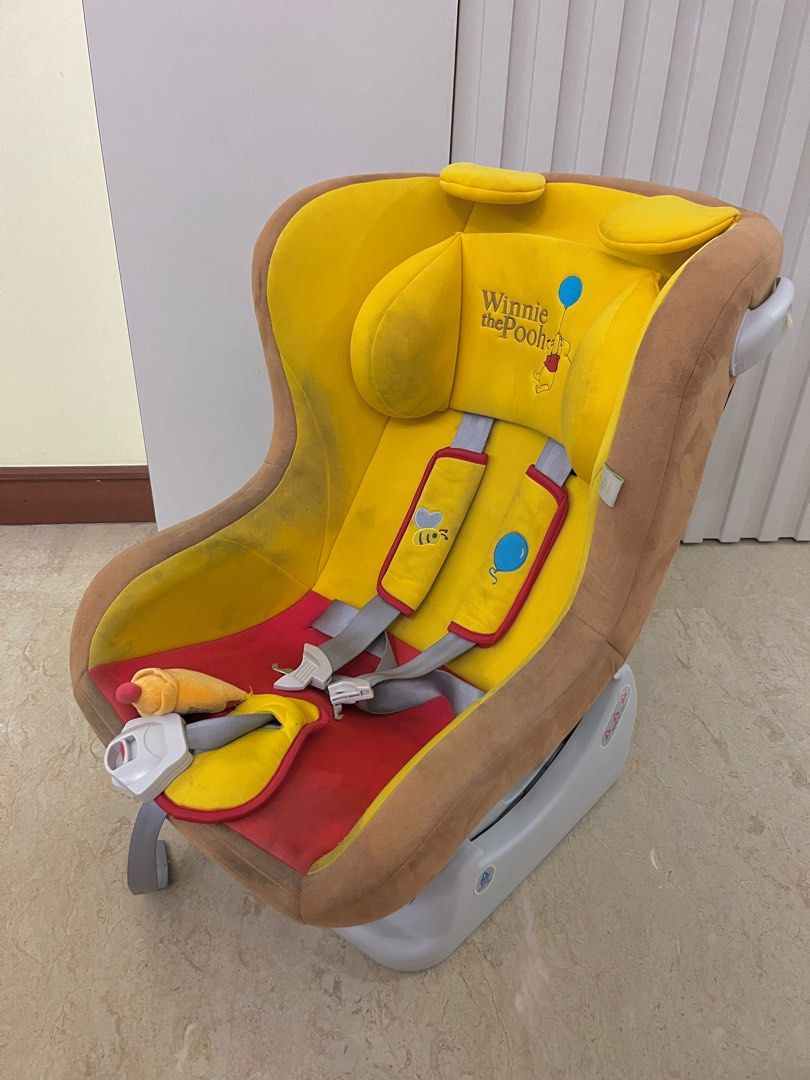 Baby Car Seat Winnie the Pooh Babies Kids Going Out Car Seats on Carousell