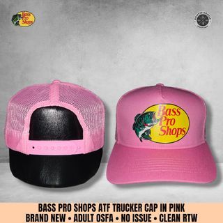 BASS PRO SHOPS TRUCKER CAP IN PINK
BRAND NEW 
ADULT OSFA
NO ISSUE 
CLEAN RTW
850+SF
