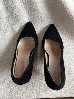 Black high heeled shoes formal wear