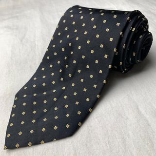 Black Square Print Necktie
