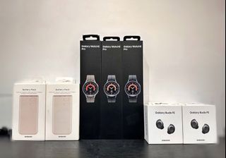 (BRAND NEW AND SEALED)  GALAXY WATCH 5 PRO - P8,999 only SAMSUNG POWERBANK- P1,200 only GALAXY BUDS FE- P2,500 only  on hand. all original   *Take All - 12K only