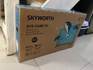 Brand New Skyworth 32inch Smart Eye Care TV (with Netflix, Google Play, Prime, Youtube)