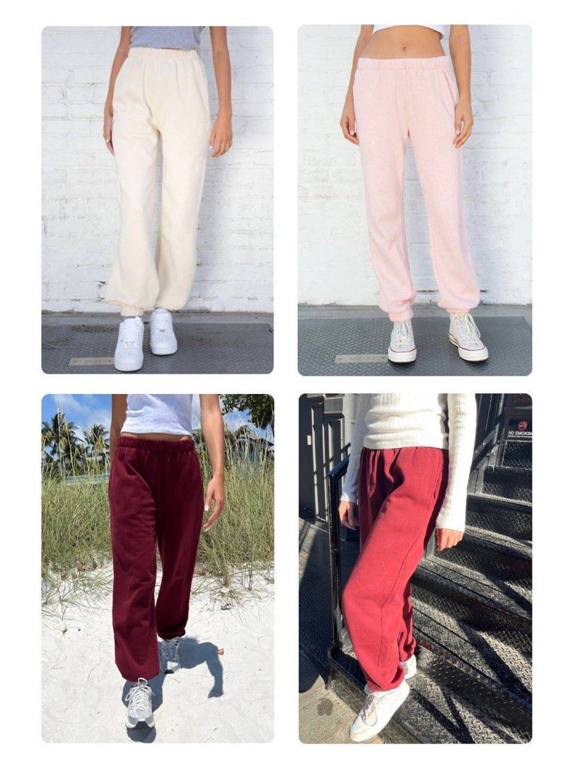 Red rosa sweatpants clearance