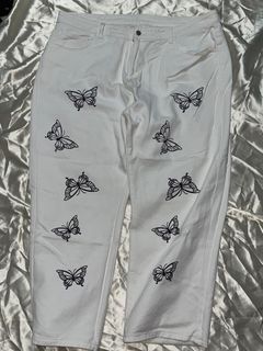 Butterfly 🦋 White Pants PLUS SIZE (42inch)