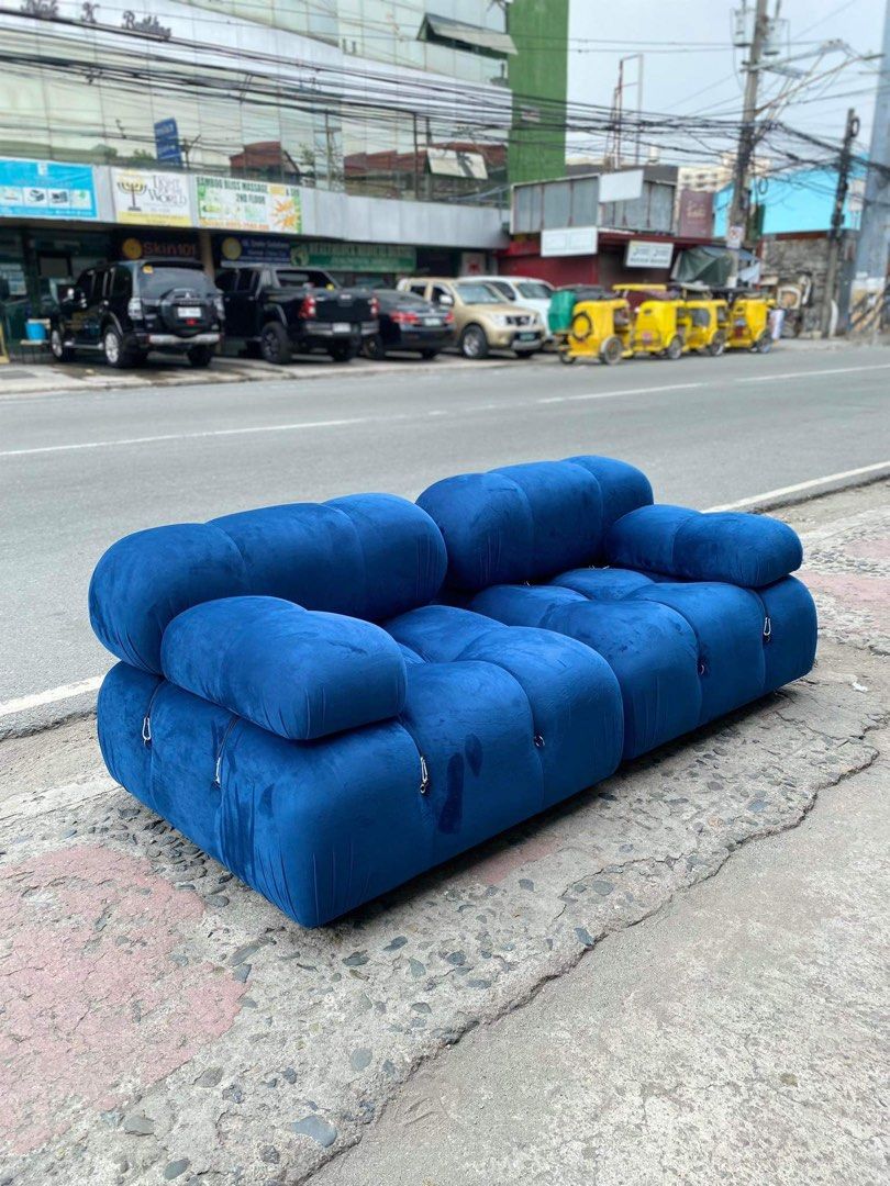Camaleondia Sofa (Royal blue) (Category: Sofas) located in Pasig City. Submitted by icraft_handicraft (Listing ID 1309606234, Image 1). Description: Note: Price stated above is per module. Discover how our contemporary sofas effortlessly elevate the aesthetic of your home or any living space. Reach out to us for tailored customization choices.🥰 📣 We require 50% downpayment to made to order products with lead time of 2-4 weeks. 🇵🇭PROUDLY FILIP