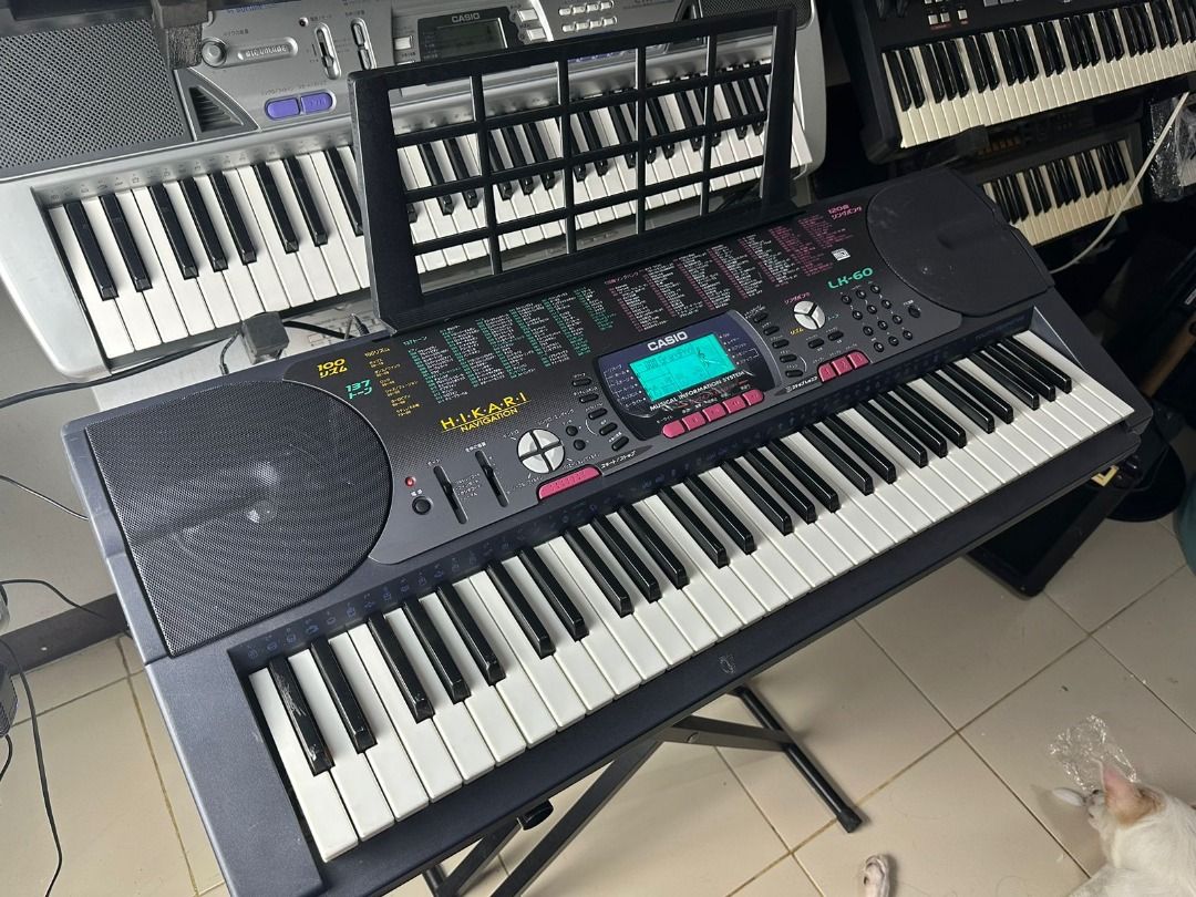 Casio LK60 Piano Keyboard Organ 61 Keys Touch Response, Hobbies & Toys