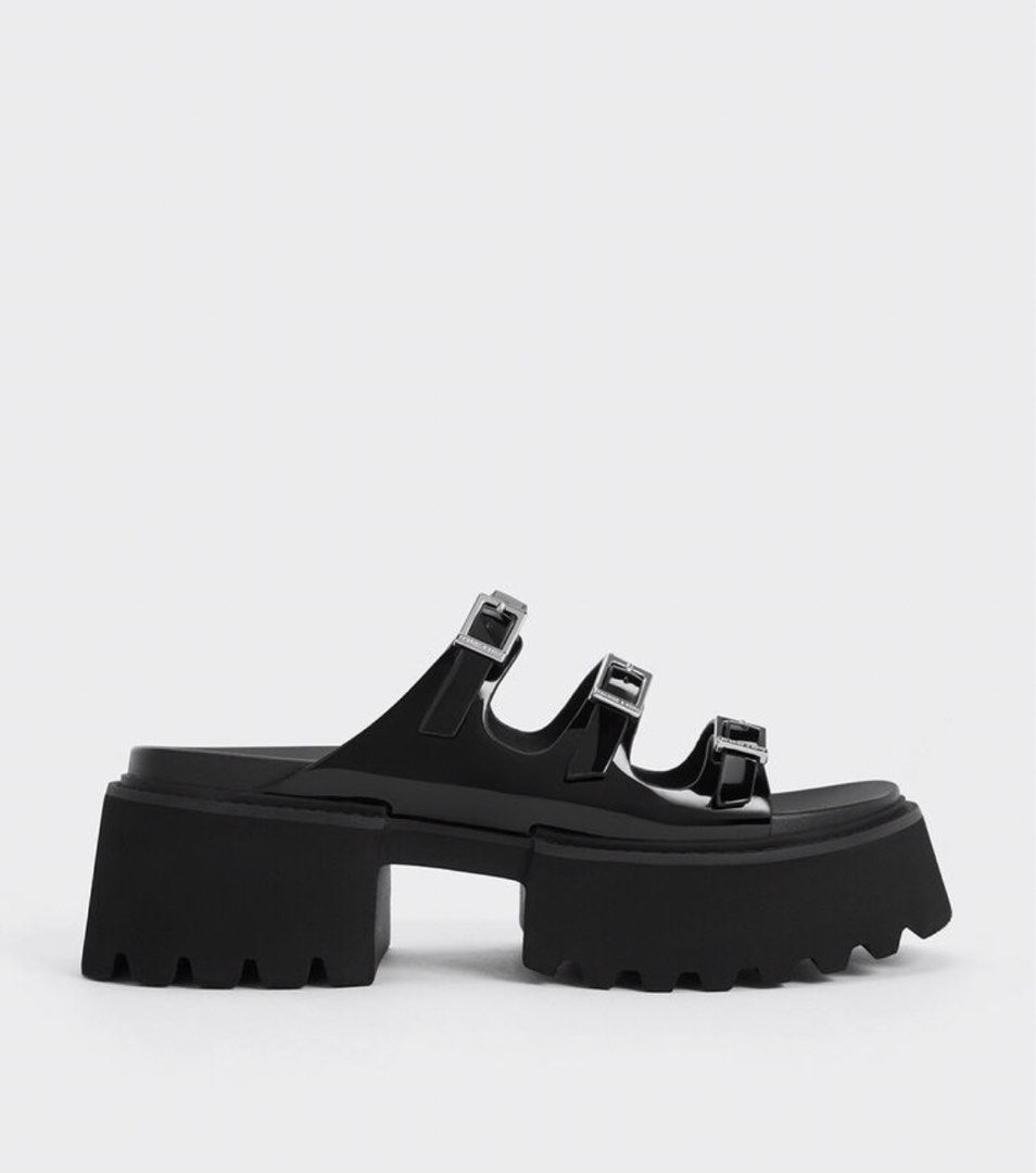 Charles and Keith Nadine Platform Sandals, Women's Fashion