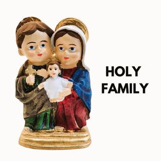 Chibi Religious Mini Statues Holy Family 3.5 to 4 inches