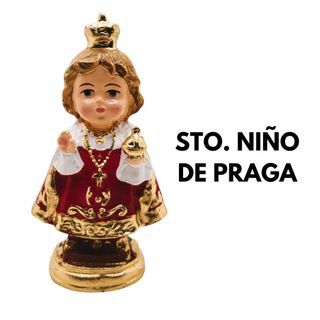 Chibi Religious Mini Statues Sto. Nino de Praga 3.5 to 4 inches