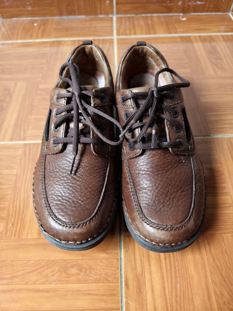 Clarks Unnature Time Brown Leather UK 7