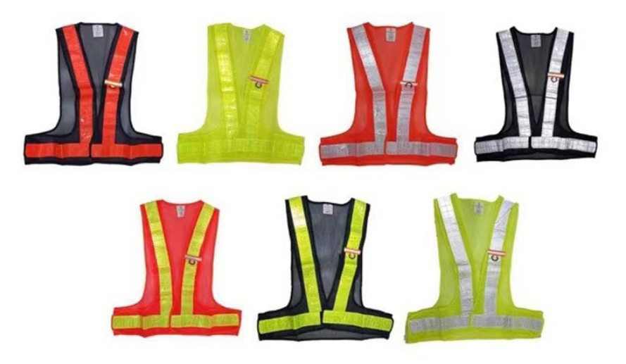 (COD)Skeleton Type Reflectorize Vest Safety Vest with ID Holder ...