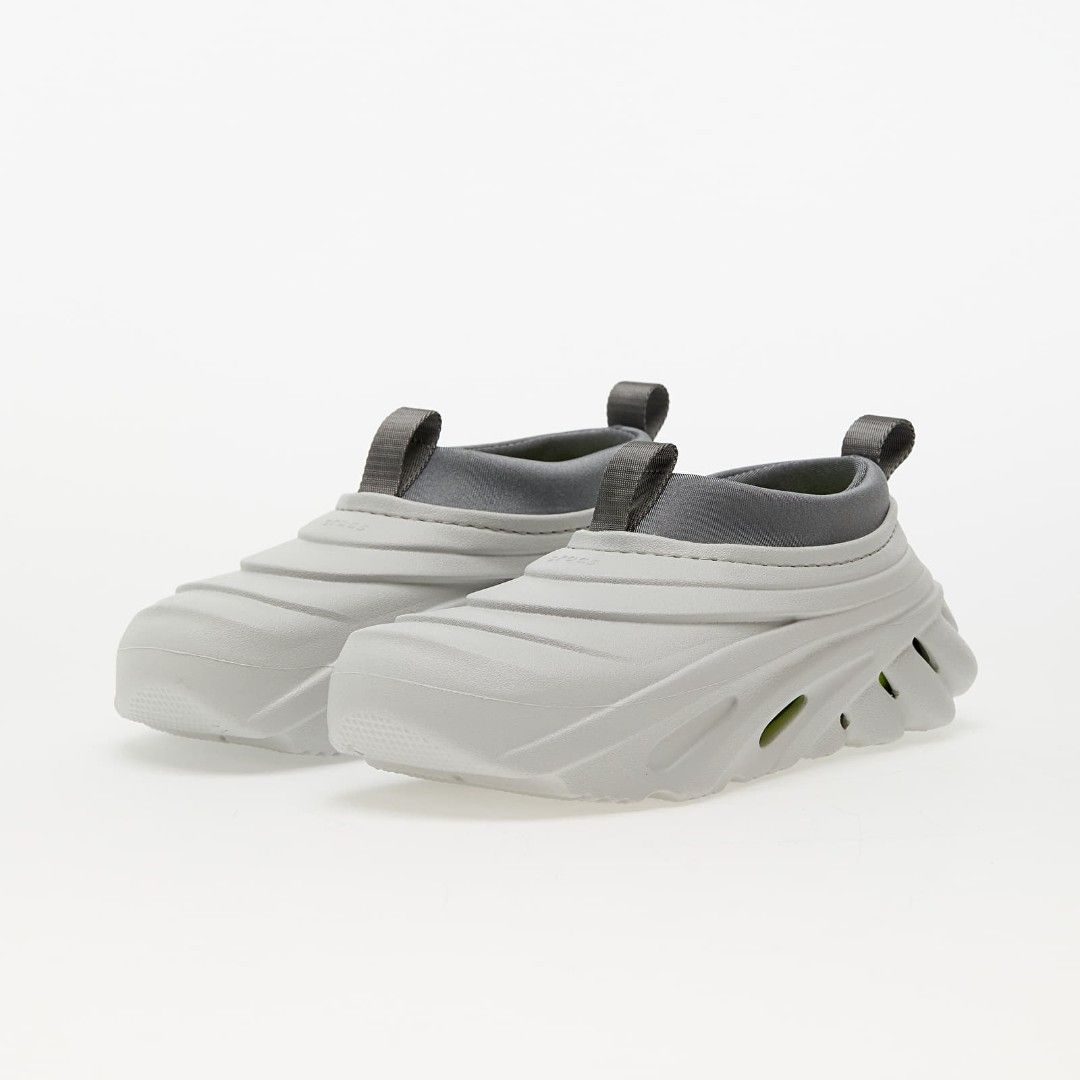 Crocs Echo Storm (Grey+Lime) (Category: Sneakers) located in Singapore. Submitted by penrosegraphic (Listing ID 1309622708, Image 1). Description: 2 sizes available. Bought from US store, not available in Singapore yet. M8/W10 M7/W9.