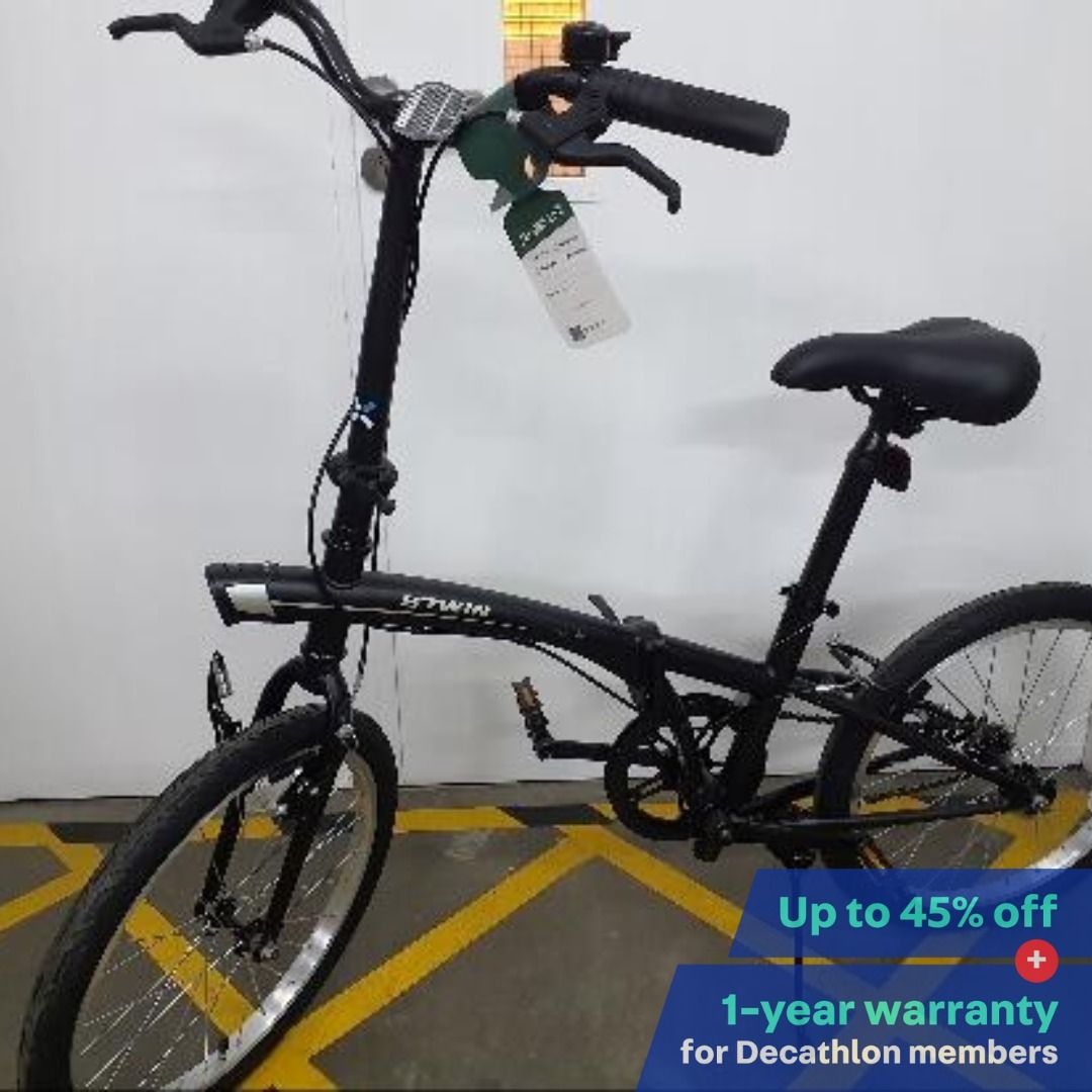 Decathlon Secondlife Refurbished Lightly Used Tilt 100 20in Folding Bike Black UNIQUE Sports Equipment Bicycles Parts Bicycles on Carousell