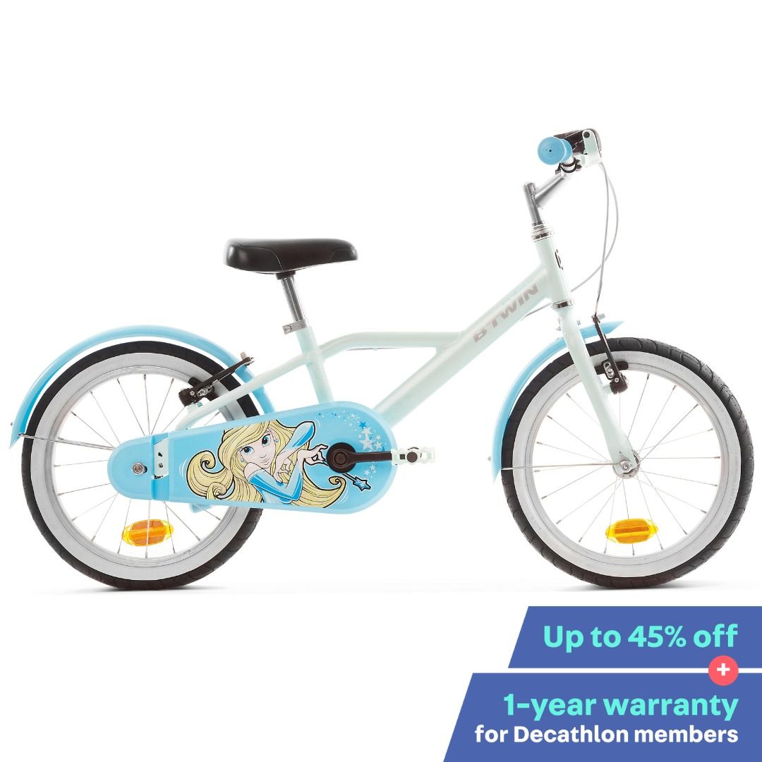 Decathlon Secondlife Refurbished Well Used 500 Blue Princes 16 Inch Bike 4 6 Years Sports Equipment Bicycles Parts Bicycles on Carousell