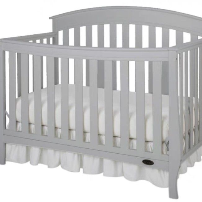 Delta Grey Neutral Baby Crib Never Slept in Babies Kids Baby Nursery Kids Furniture Cots Cribs on Carousell