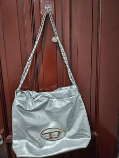 Diesel silver shoulder bag