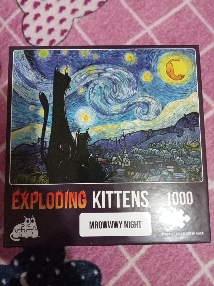 EXPLODING KITTENS PUZZLE (Category: Board Games & Puzzles) located in Singapore. Submitted by missylurve (Listing ID 1309620667, Image 3). Description: BNIB Self collect.