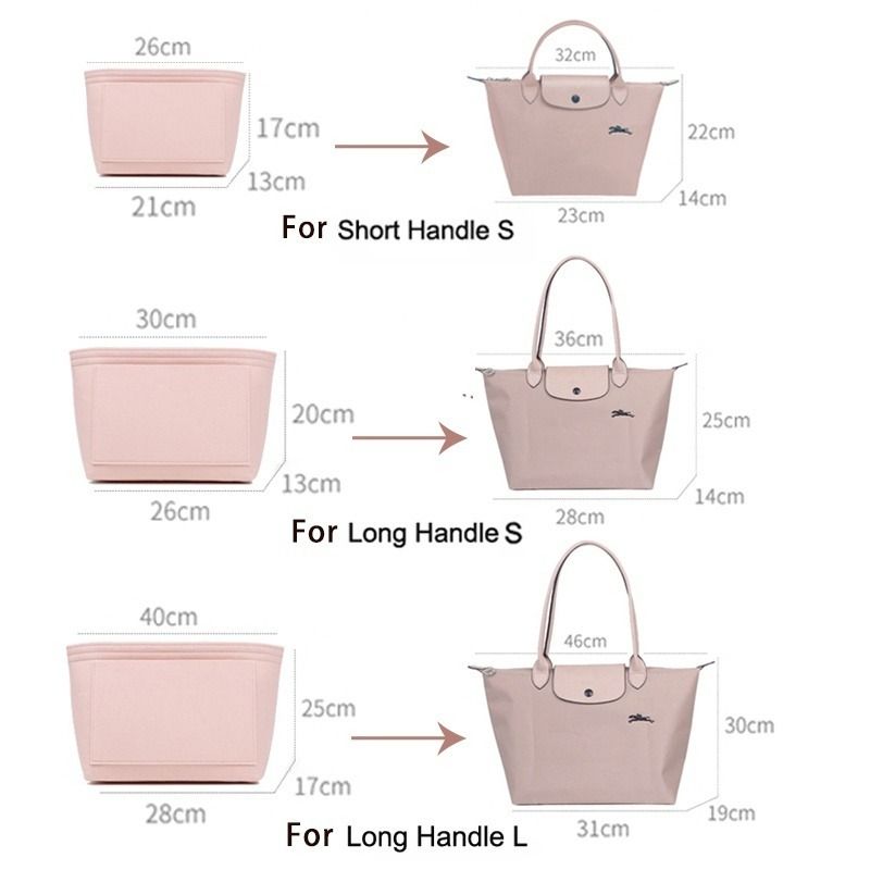Felt Insert Bag Organiser Fits for Longchamp LE PLIAGE Tote Handbag Travel Inner Bag Organizer Women s Fashion Jewelry Organisers Accessory holder box organizers on Carousell