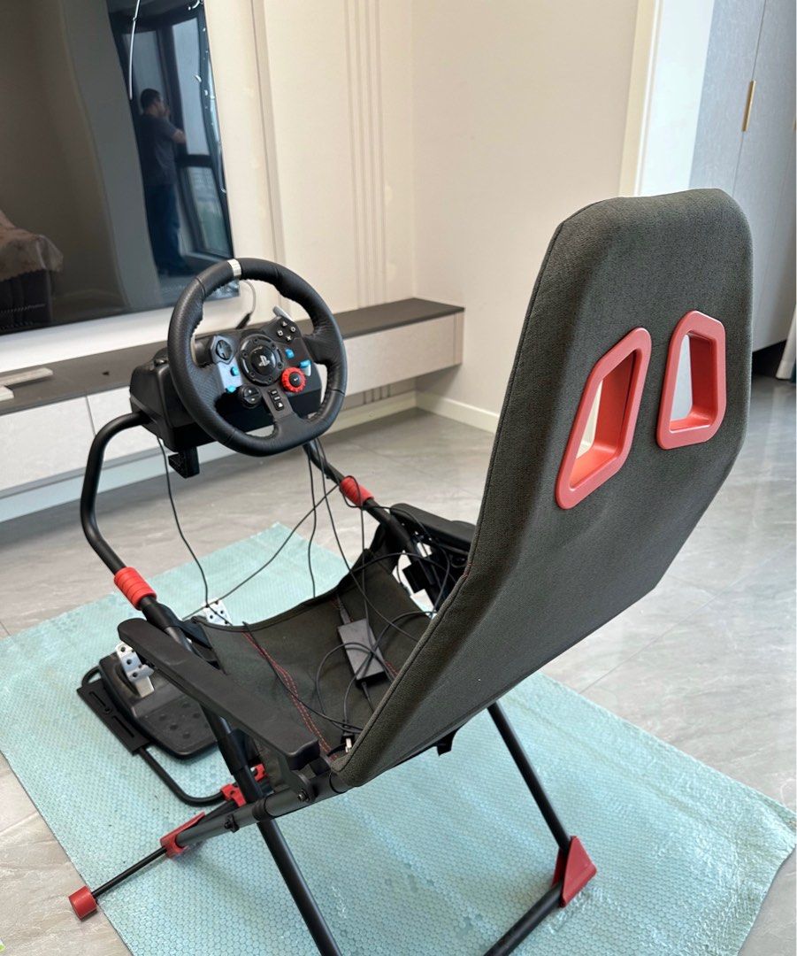 Foldable SIM Racing Seat No Steering Pedals Included