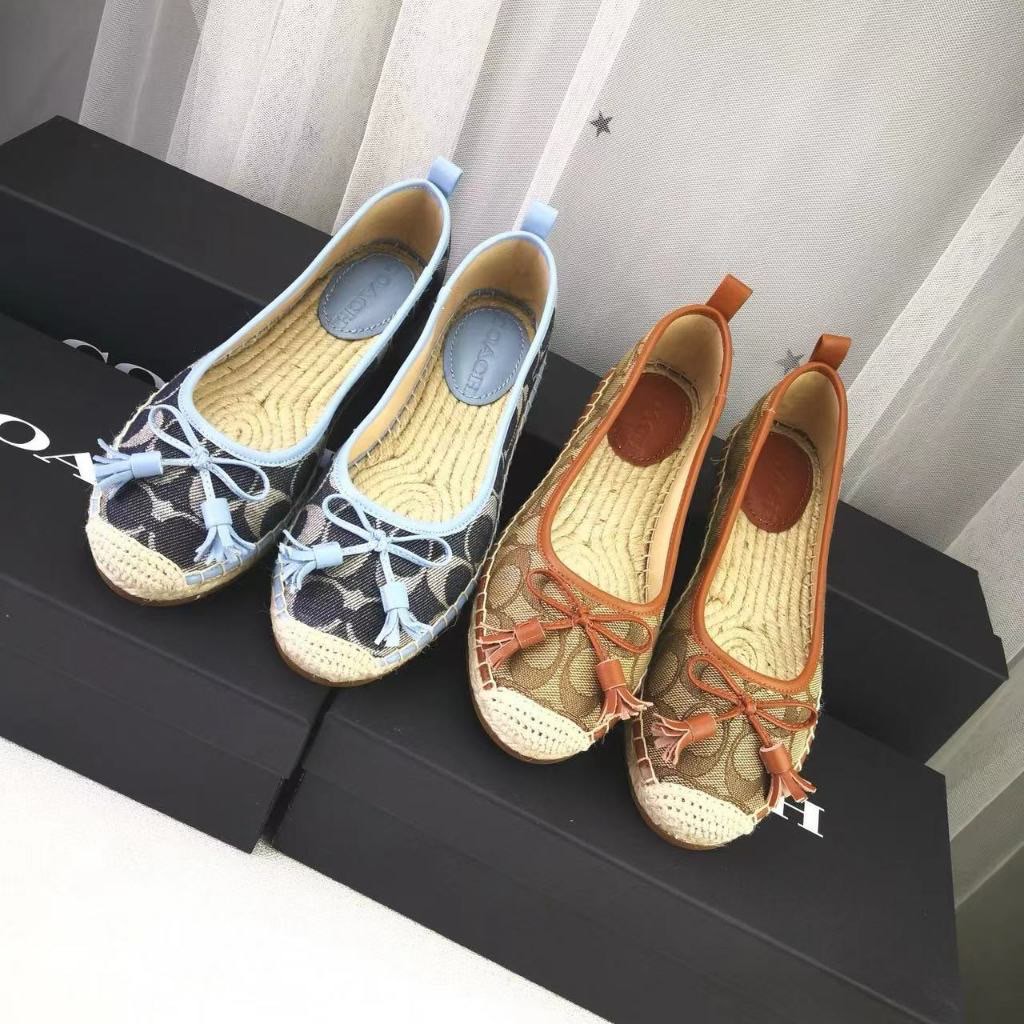For Preorder Coach Espadrilles Women s Fashion Footwear Flats Sandals on Carousell