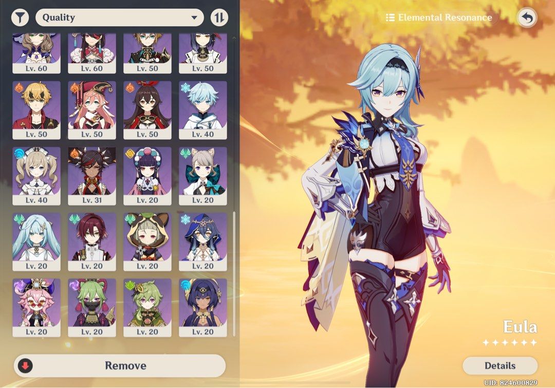 GENSHIN ACC FOR SALE (Category: Others) located in Manila. Submitted by opjcud (Listing ID 1309595795, Image 3). Description: QUITTING GENSHIN ACC FS - AR57 - NO ACC ISSUES - DECENTLY BUILT CHARACTERS - PRICE NEGOTIABLE HMU FOR MORE INFO.