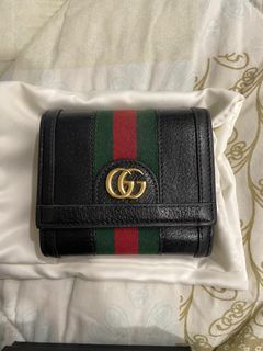 Gucci Ophidia Wallet  in Black Leather