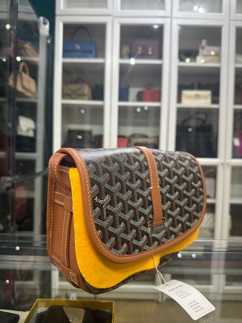 Goyard Belvedere PM Black Tan Sling Bag Luxury Bags Wallets on Carousell