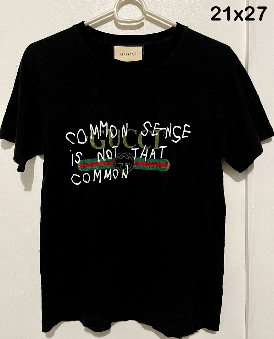 Gucci common sense t shirt black best sale