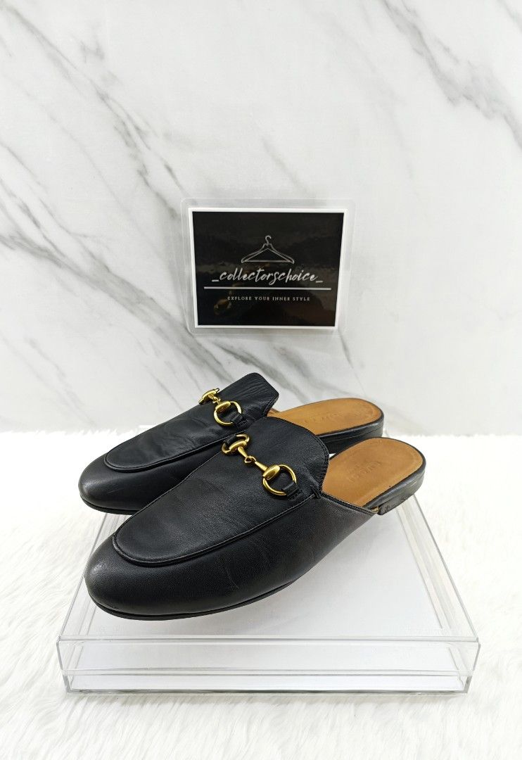 Gucci Princetown Leather Mules
