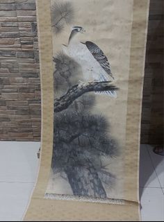 Hanging scroll with bone ivo