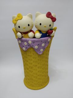 Hello Kitty & Mimmy☆ Entrance Figurine Umbrella Stand Planter