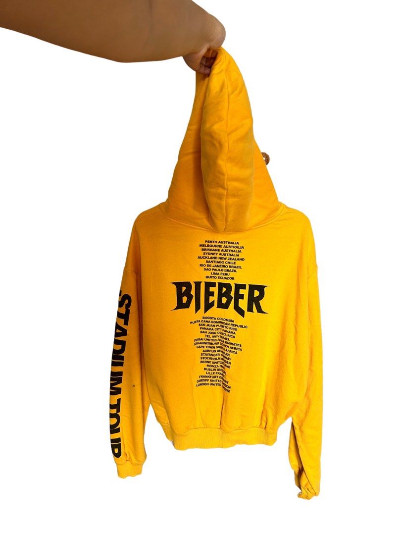 H M Justin Bieber cropped hoodie Women s Fashion Coats Jackets and Outerwear on Carousell