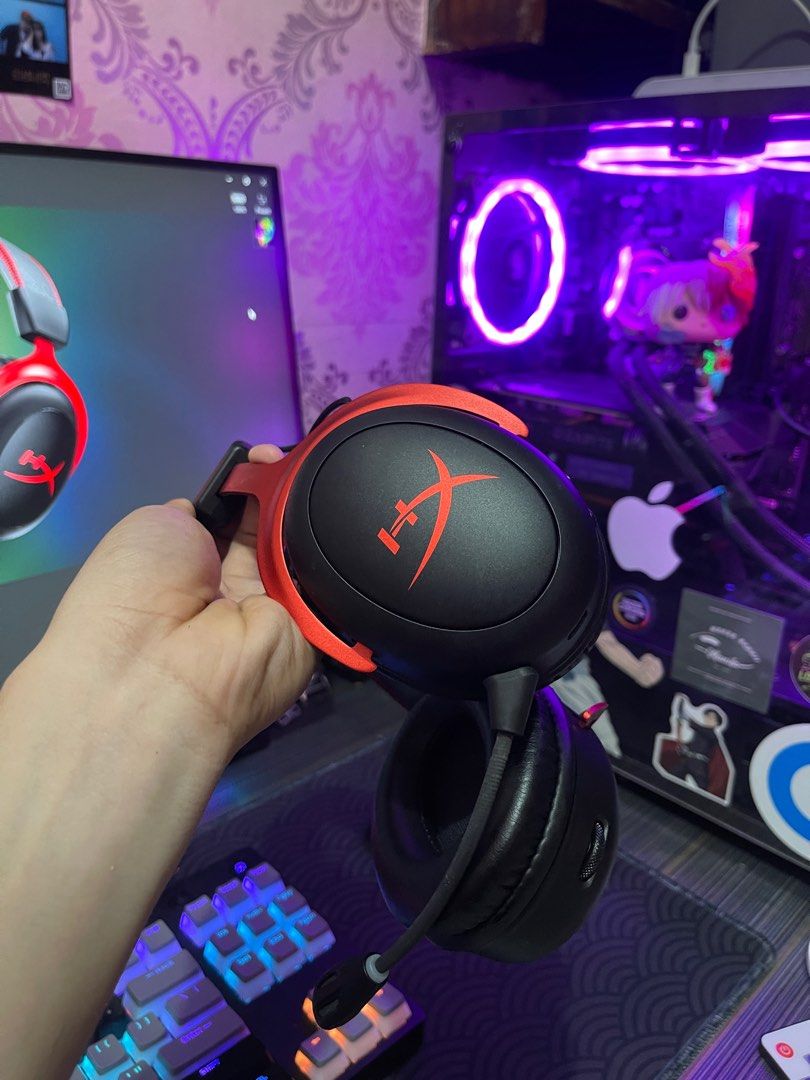 HyperX Cloud 2 Wireless (Category: Headphones & Headsets) located in Manila. Submitted by mallowwzx (Listing ID 1309628892, Image 2). Description: Hyper X Cloud 2 Wireless Excellent condition No scratches and dents sa sides Solid Performance 7.1 surround sound Ngeunity Software supported Good for gaming, streaming music and meetings Inclusions: Hyper x cloud 2 Wireless Hyper x USB Dongle Hyper x Type C cable - Used but not abused and carefully ma