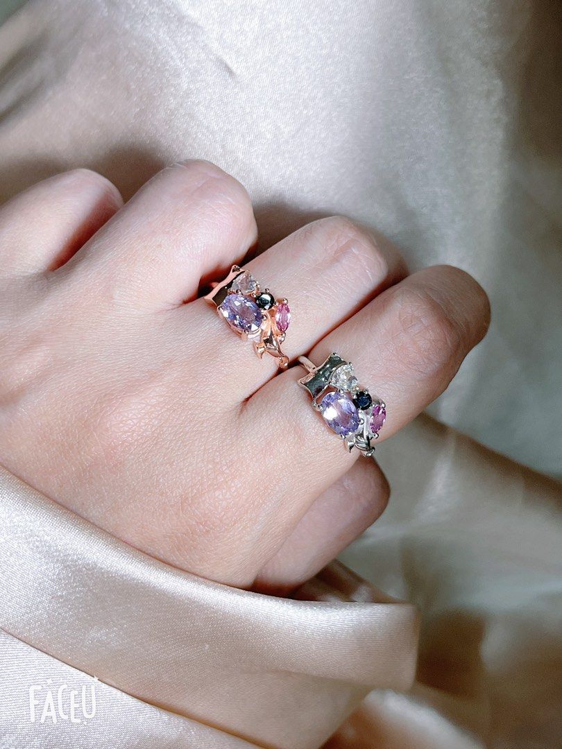 Inspired Aladdin theme gemstones cluster rings Women s Fashion Jewelry Organisers Rings on Carousell