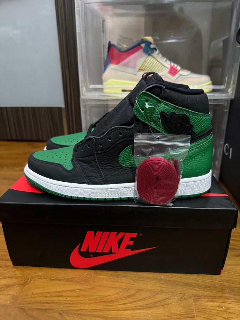 pine green jordan 1 box