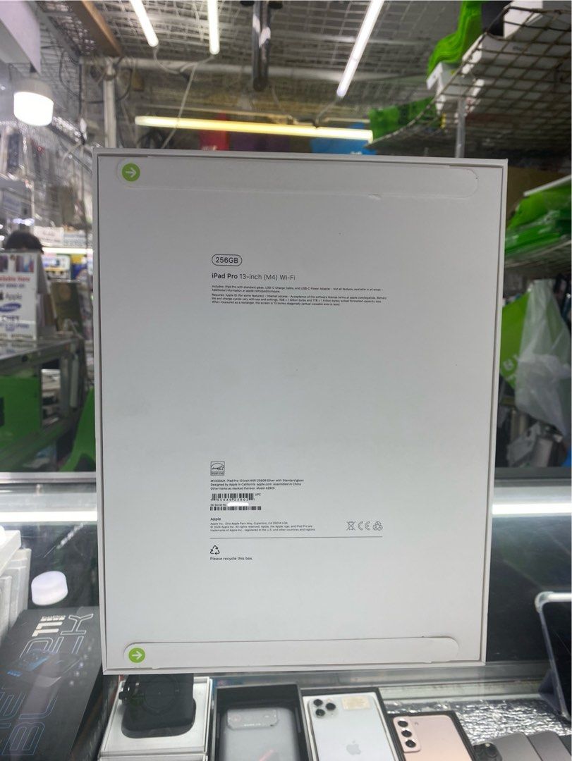 iPad Pro 13 inch M4 Wi-Fi 256gb (Category: iPad) located in San Juan City. Submitted by rodelmarllemit (Listing ID 1309576047, Image 3). Description: iPad Pro 13 inch M4 Wi-Fi Rom: 256gb Color: Silver Mode of Payment: •Cash •Bank Transfer •GCash & Pamaya Installment: •Credit Card •Ggives Facebook Page: •ASHLEY & LYN •JENNY TELECOM •Cash on Delivery •Shipping •Meet Up •Trade In You can visit our Physical store in Stall number Y-07 Aquarium Greenhi